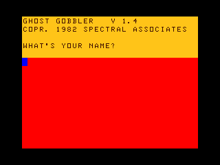 Ghost Gobbler intro screen
