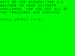 Keys Of The Wizard Intro screen #2
