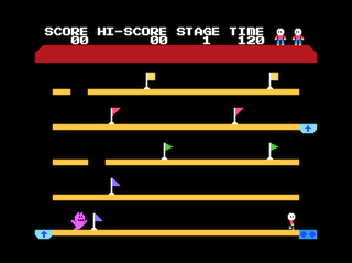 Lift Level 1 game screen (Coco 3)