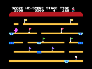Lift Level 4 game screen (Coco 3)