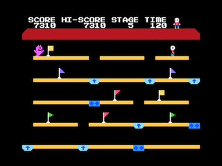 Lift Level 5 game screen (Coco 3)