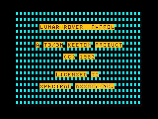 Lunar-Rover Patrol intro screen 1