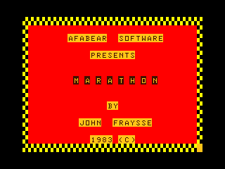 Marathon intro screen