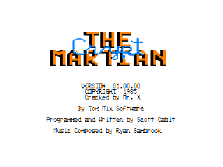 Martian Crypt intro screen