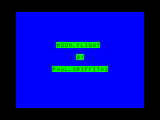 Moon Flight intro screen