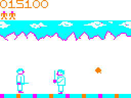 Ninja Warrior game screen #4 - fighting another Ninja