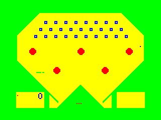 Video Pinball game screen