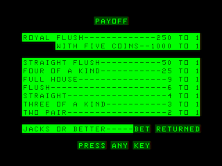 Poker game screen #4