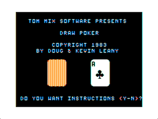 Poker intro screen #1