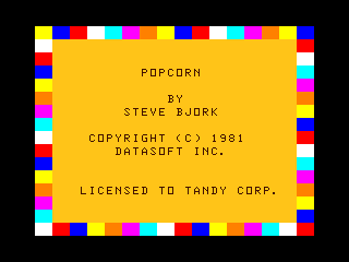 Popcorn intro screen