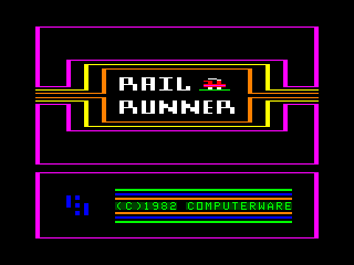 Rail Runner intro screen #1