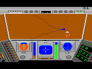 Rescue on Fractalus game screen