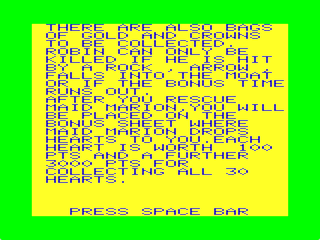 Robin Hood intro screen #3