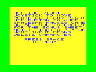 Robin Hood intro screen #4