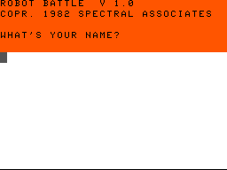 Original Robot Battle Intro screen