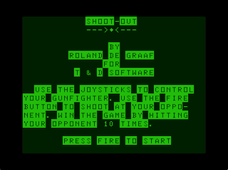 Shoot-Out intro screen