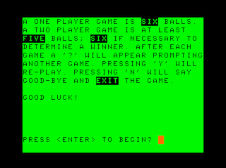 Solo Pool intro screen #5