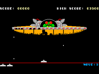 Space Intruders game screen #2 (Mothership)