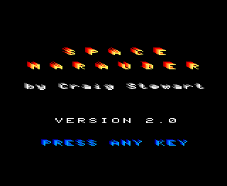 Space Marauder intro screen #1