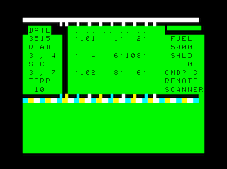 Space Trek game screen #1