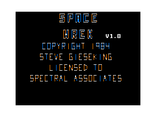 Space Wrek intro screen #1
