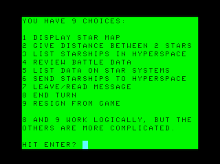 Stellar Empires intro screen #2