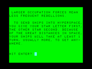 Stellar Empires intro screen #5