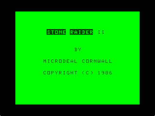 Stone Raider II intro screen 1