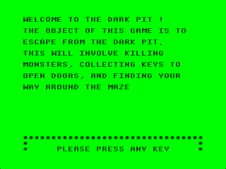 The Dark Pit intro screen #4