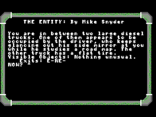 The Entity intro screen #1