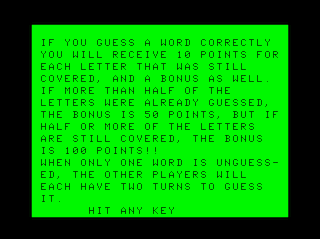 The Great Word Game Intro screen #7