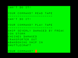 Trek Adventure game screen #2