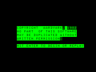 Tube Frenzy intro screen #1