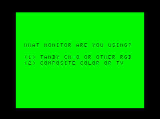 Video Poker (Coco 3 version) intro screen #1