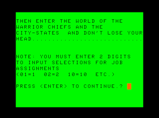 Warrior intro screen #5