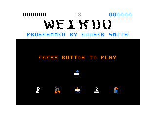 Weirdo intro screen