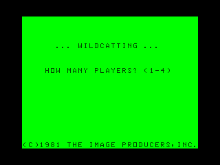 Wildcatting intro screen