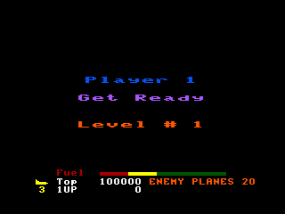 Z-89 game screen #1 - starting a level