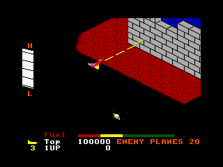 Z-89 game screen #2 - entering the 1st fortress